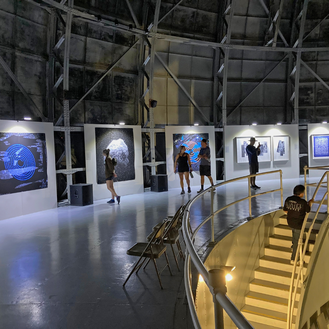 Stephen Nowlin + Rebecca Mendez: Of Sea and Sky, 2024. Installation View. Courtesy Mount Wilson Observatory.