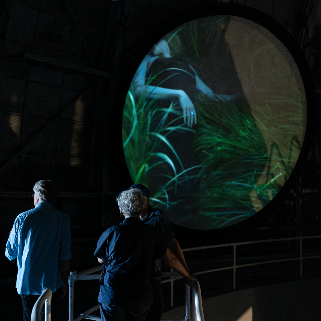 Stephen Nowlin + Rebecca Mendez: Of Sea and Sky, 2024. Installation View. Courtesy Mount Wilson Observatory.